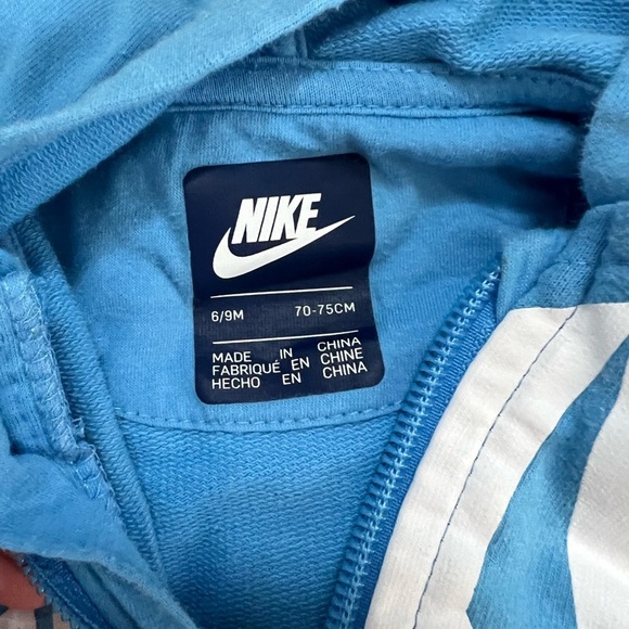 Nike Baby Boy Gender Neutral Blue One Piece Romper Size 6-9 months NWOT - Picture 2 of 3